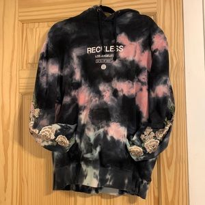 Floral Embroidered Hoodie